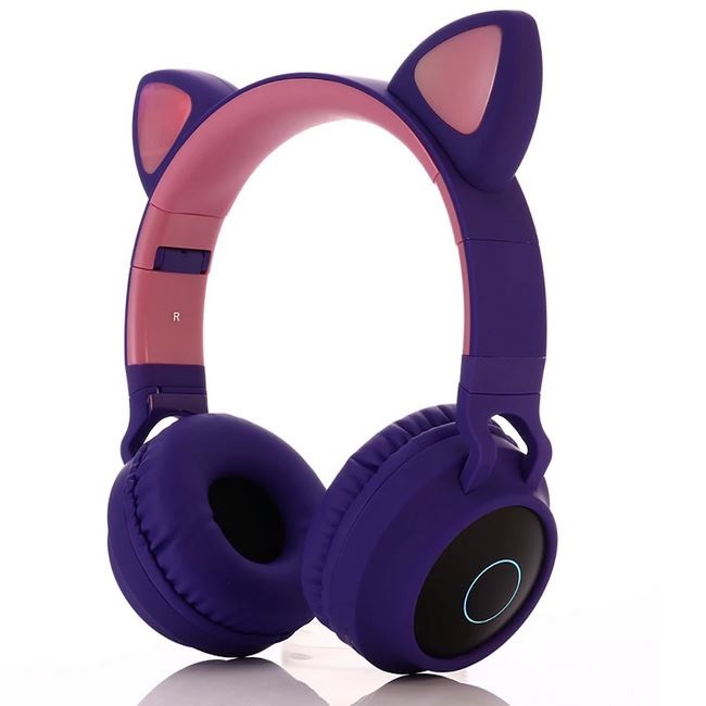 Słuchawki nauszne Bluetooth Gjby Catear CA-028 fioletowe    