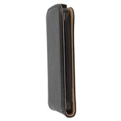 Pokrowiec z klapką na magnes Prestige Slim Flexi czarny NOKIA 230 Dual SIM / 6