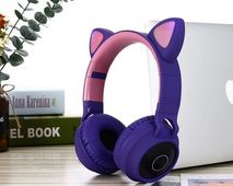 Słuchawki nauszne Bluetooth Gjby Catear CA-028 fioletowe     / 2